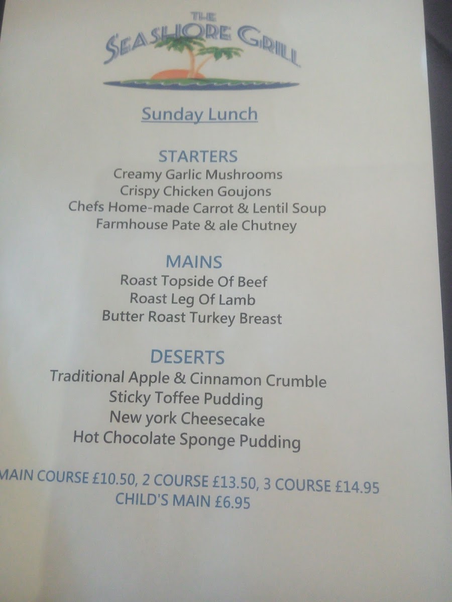 Seashore Grill Menu - Image 5